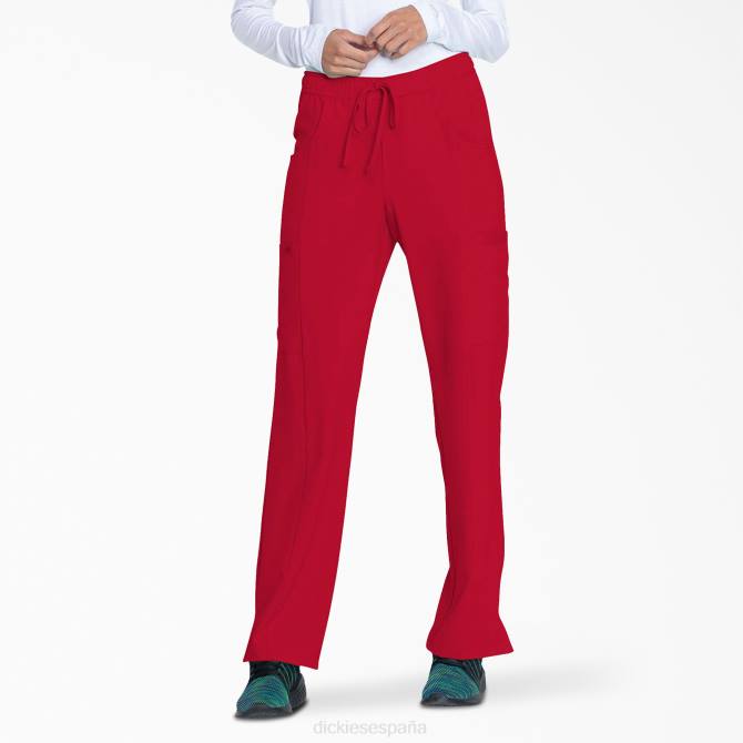 pantalones médicos de corte contemporáneo eds essentials mujer Dickies rojo (rd) N8N02576 vestir