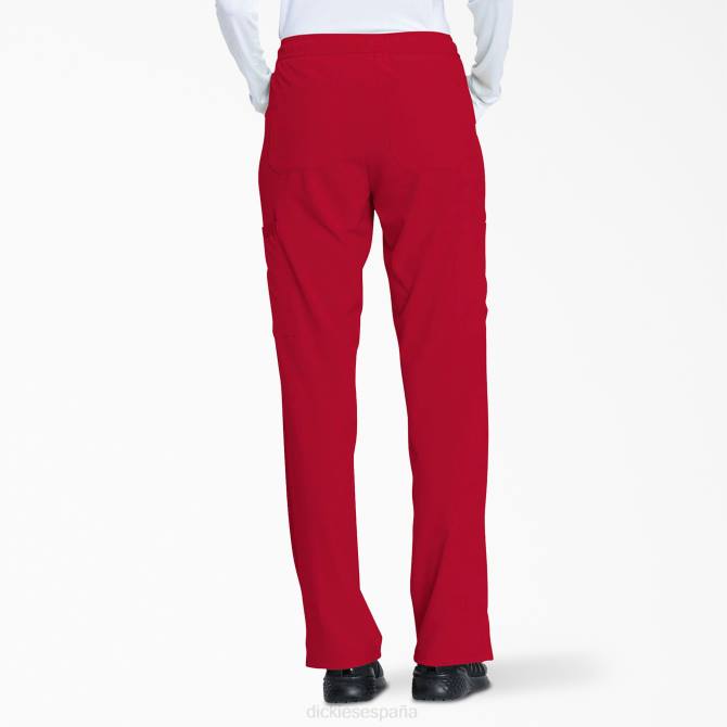 pantalones médicos de corte contemporáneo eds essentials mujer Dickies rojo (rd) N8N02576 vestir