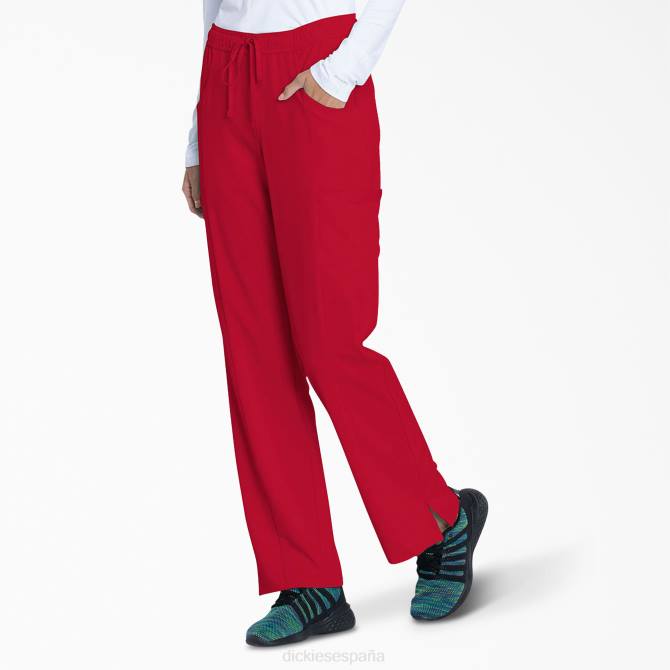 pantalones médicos de corte contemporáneo eds essentials mujer Dickies rojo (rd) N8N02576 vestir
