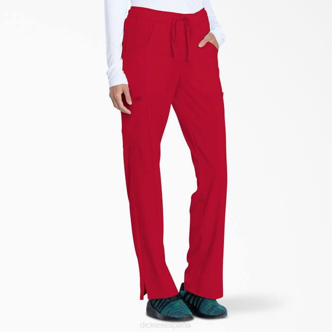 pantalones médicos de corte contemporáneo eds essentials mujer Dickies rojo (rd) N8N02576 vestir