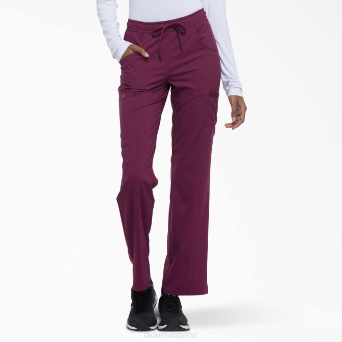 pantalones médicos de corte contemporáneo eds essentials mujer Dickies vino (ganar) N8N02577 vestir