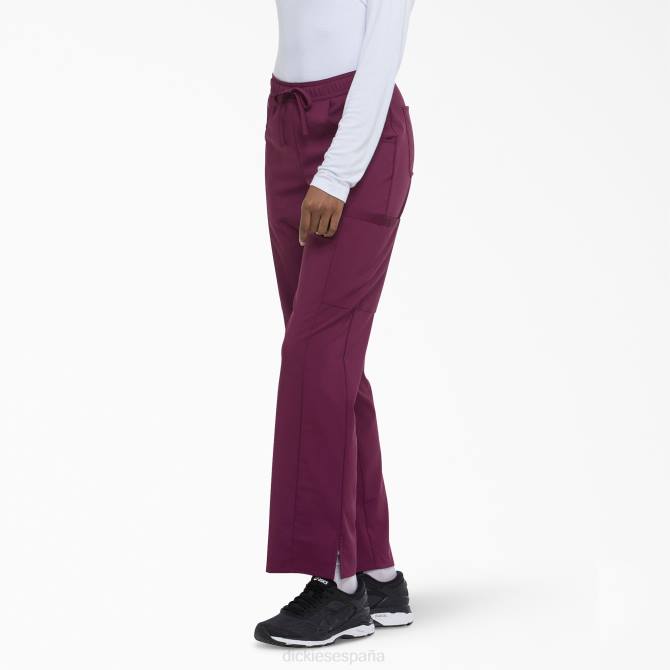 pantalones médicos de corte contemporáneo eds essentials mujer Dickies vino (ganar) N8N02577 vestir