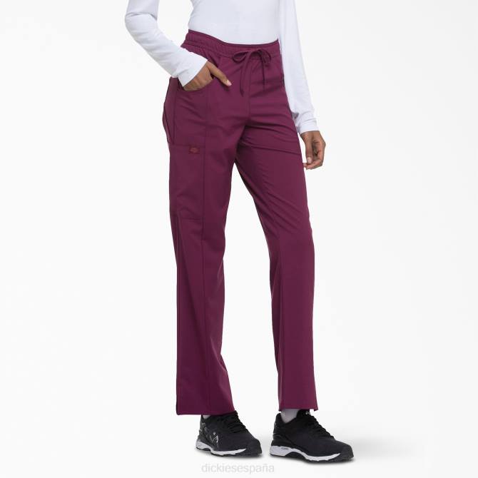 pantalones médicos de corte contemporáneo eds essentials mujer Dickies vino (ganar) N8N02577 vestir