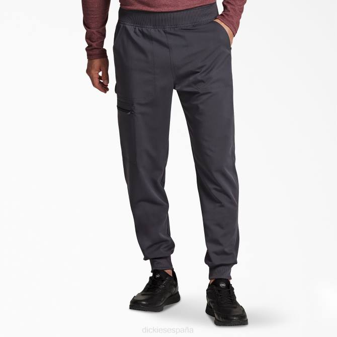pantalones médicos tipo jogger de tiro medio Balance hombres Dickies gris peltre (banco) N8N01388 vestir