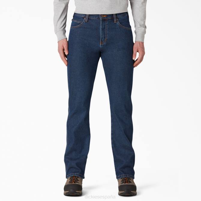 jeans cálidos de mezclilla hombres Dickies índigo lavado a la piedra (siwr) N8N0336 vestir