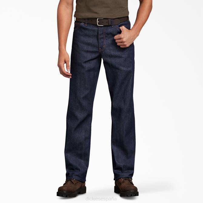 jeans rectos regulares hombres Dickies azul índigo (nota) N8N0129 vestir