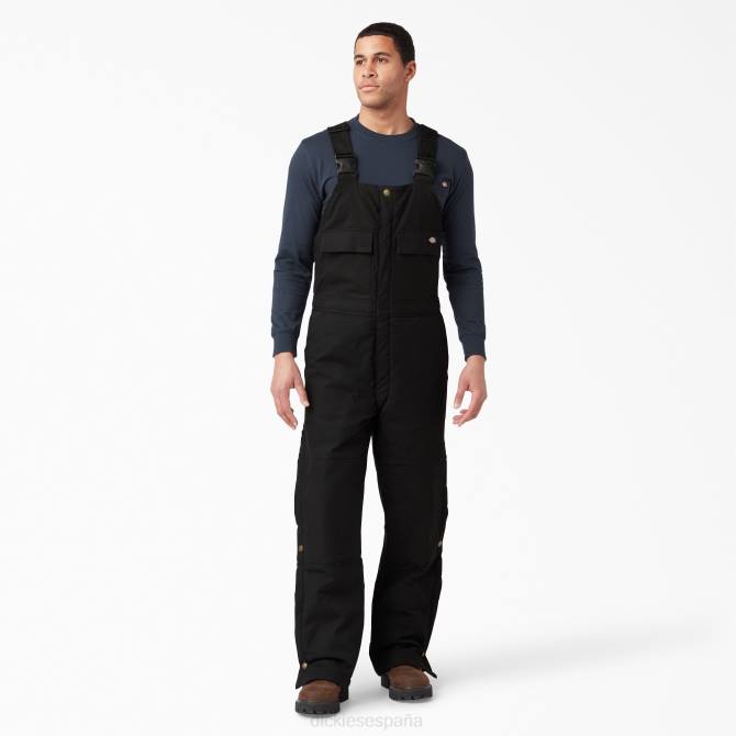 Overol con pechera aislante Sanded Duck hombres Dickies negro (negro) N8N01438 vestir