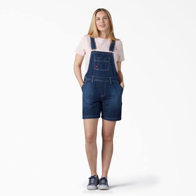culotte con tirantes 7" mujer Dickies lavado de archivos (acv) N8N01925 vestir