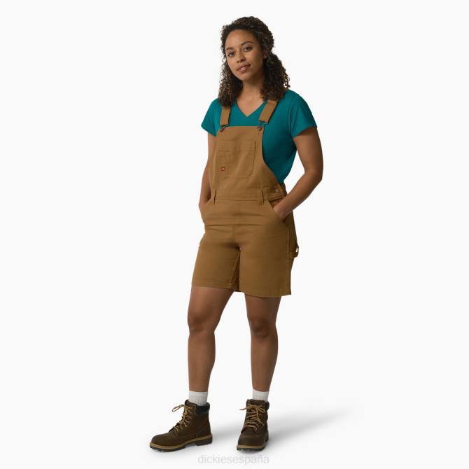 culotte con tirantes 7" mujer Dickies pato marrón enjuagado (rbd) N8N01926 vestir