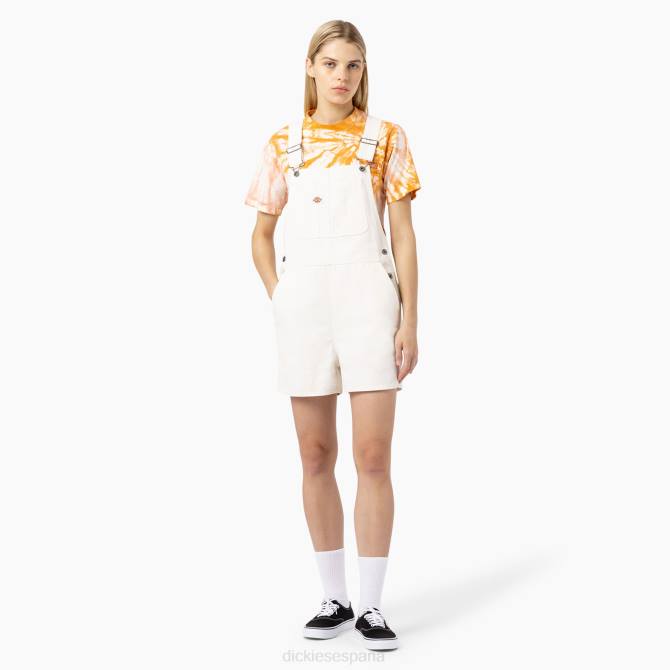 pantalones cortos con peto de pato mujer Dickies nube lavada a la piedra (s2c) N8N01916 vestir