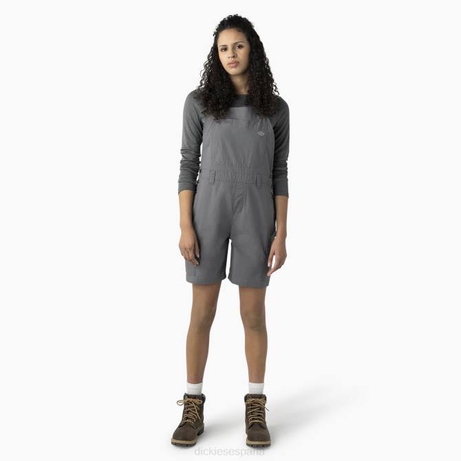 pantalones cortos con tirantes de ripstop refrescantes mujer Dickies grafito enjuagado (rga) N8N01606 vestir