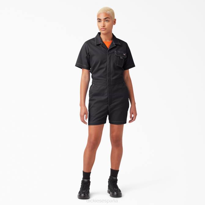 pantalones cortos de ripstop mujer Dickies negro enjuagado (rbkx) N8N01922 vestir