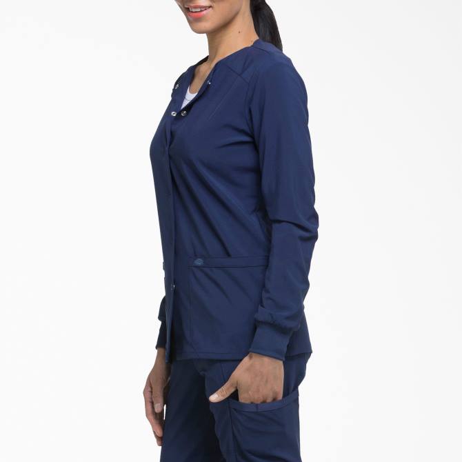 Chaqueta médica eds essentials con corchetes en el frente mujer Dickies azul marino (nyps) N8N02582 vestir