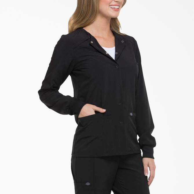 Chaqueta médica eds essentials con corchetes en el frente mujer Dickies negro (negro) N8N02578 vestir