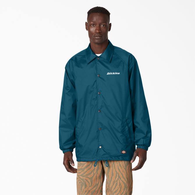 chamarra entrenador de nailon hombres Dickies cielo profundo (ds1) N8N01144 vestir