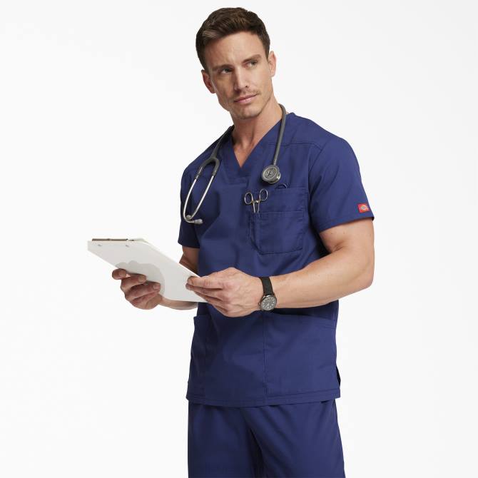 blusa médica con cuello en V de la firma eds hombres Dickies regular N8N01265 vestir
