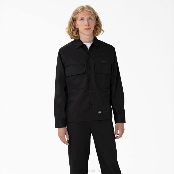 camisa de alta nobleza y servicio hombres Dickies negro (bkx) N8N0918 vestir