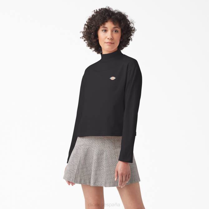 playera de manga larga con cuello alto Mapleton mujer Dickies negro (kbk) N8N01985 vestir
