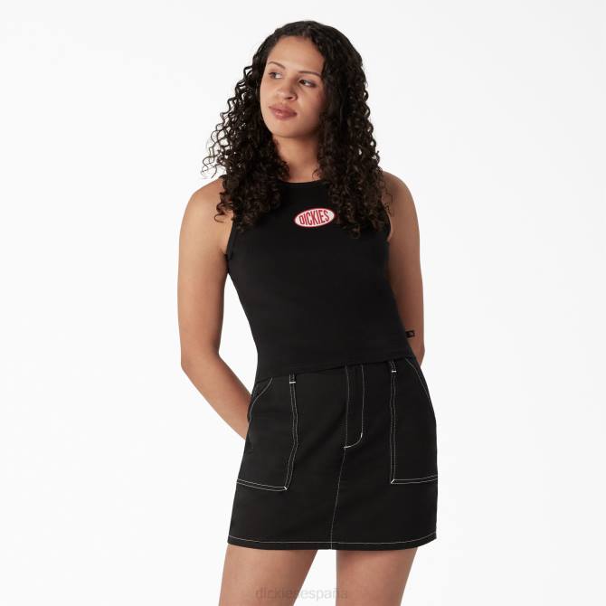 camiseta sin mangas corta con espalda nadadora mujer Dickies negro (kbk) N8N02171 vestir