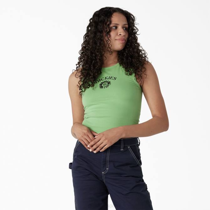 camiseta sin mangas corta con gráfico mujer Dickies menta de manzana (ar2) N8N02111 vestir