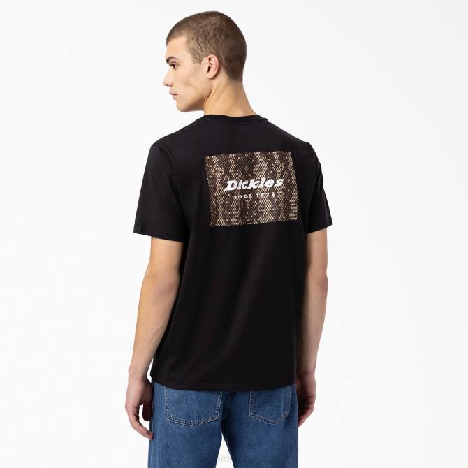 caja de camden camiseta gráfica hombres Dickies negro (negro) N8N0886 vestir