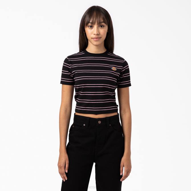 camiseta a rayas mujer Dickies negro (kbk) N8N02090 vestir