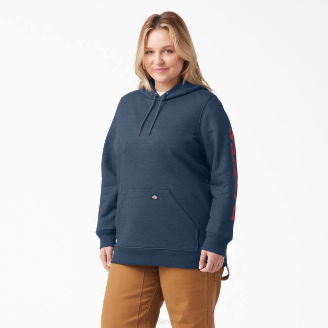 jersey grueso con logo en la manga mujer Dickies azul marino brezo (nvh) N8N02349 vestir