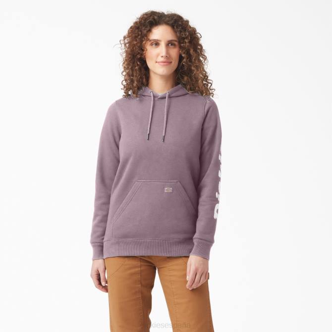jersey pesado con logo en la manga mujer Dickies lila (lc) N8N02308 vestir