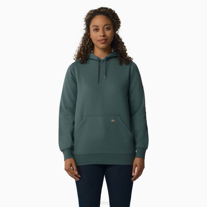 jersey pesado con logo en la manga mujer Dickies lincoln verde (ln) N8N02309 vestir