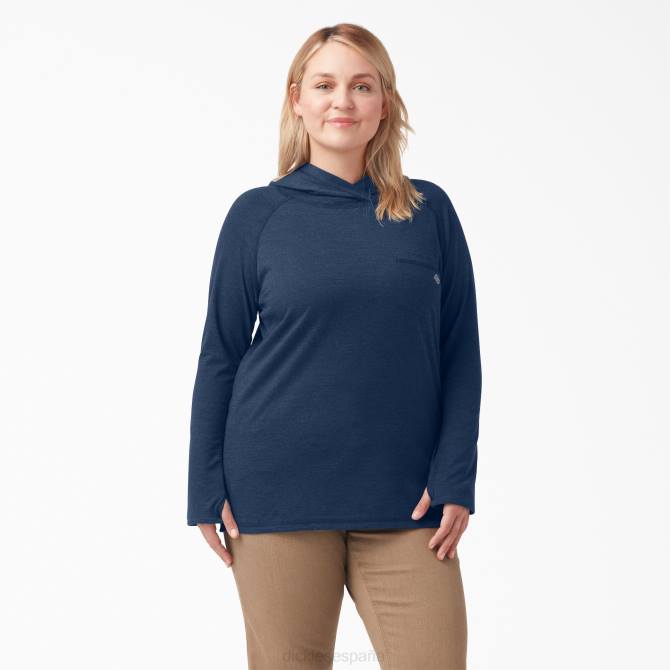 playera solar con rendimiento de refrigeración plus mujer Dickies brezo azul marino oscuro (dnh) N8N01643 vestir